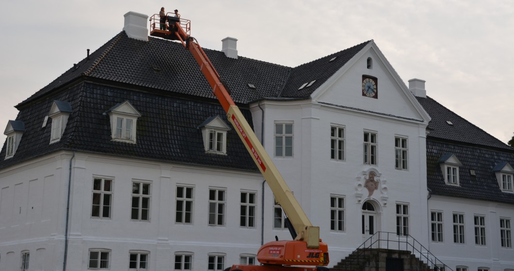 Murværk reparation og maler arbejde. Lundsgaard Gods. Kerteminde, 2017